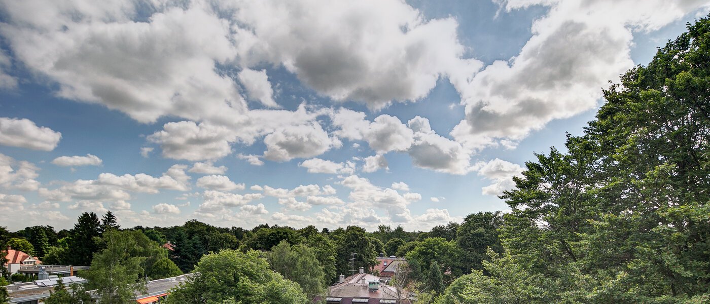 мансардная квартира München Solln 07 вид из окна 8785