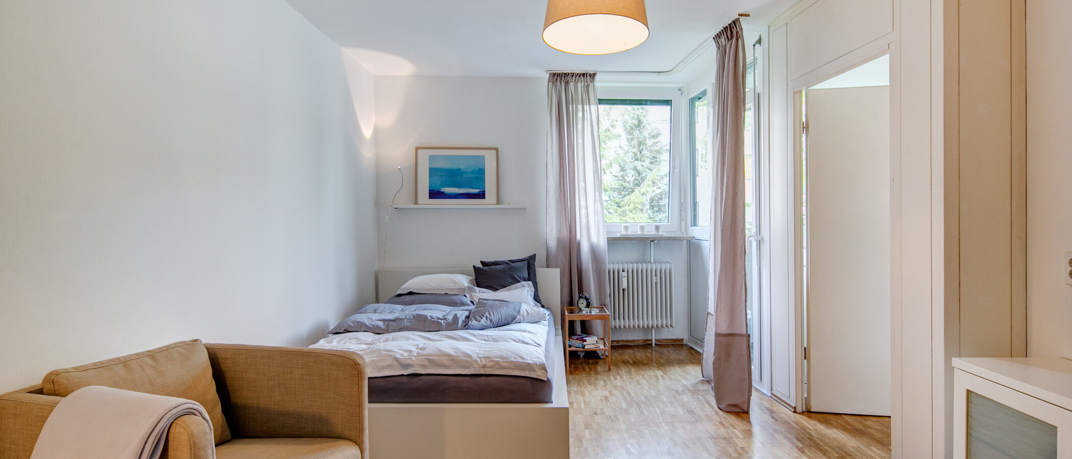 квартира München Untergiesing 01 гостиная 8797