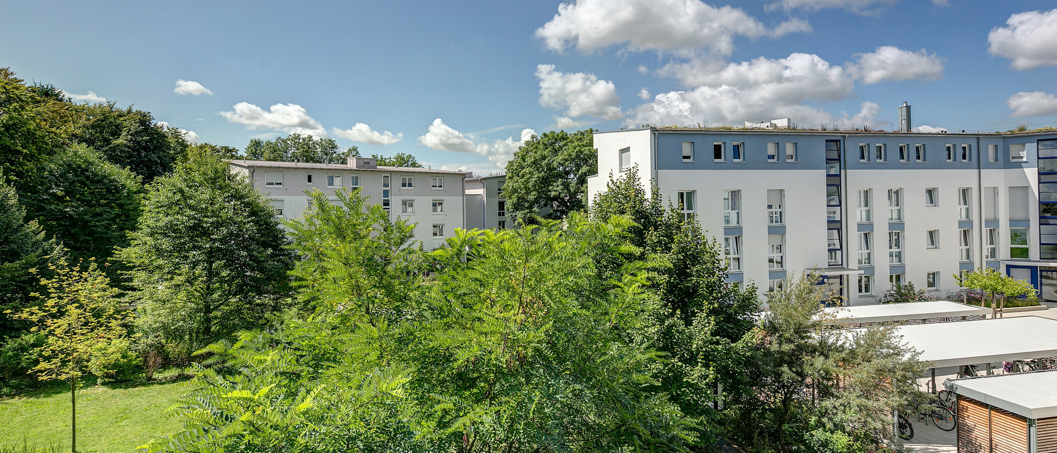квартира Gröbenzell 01 вид из окна 8840