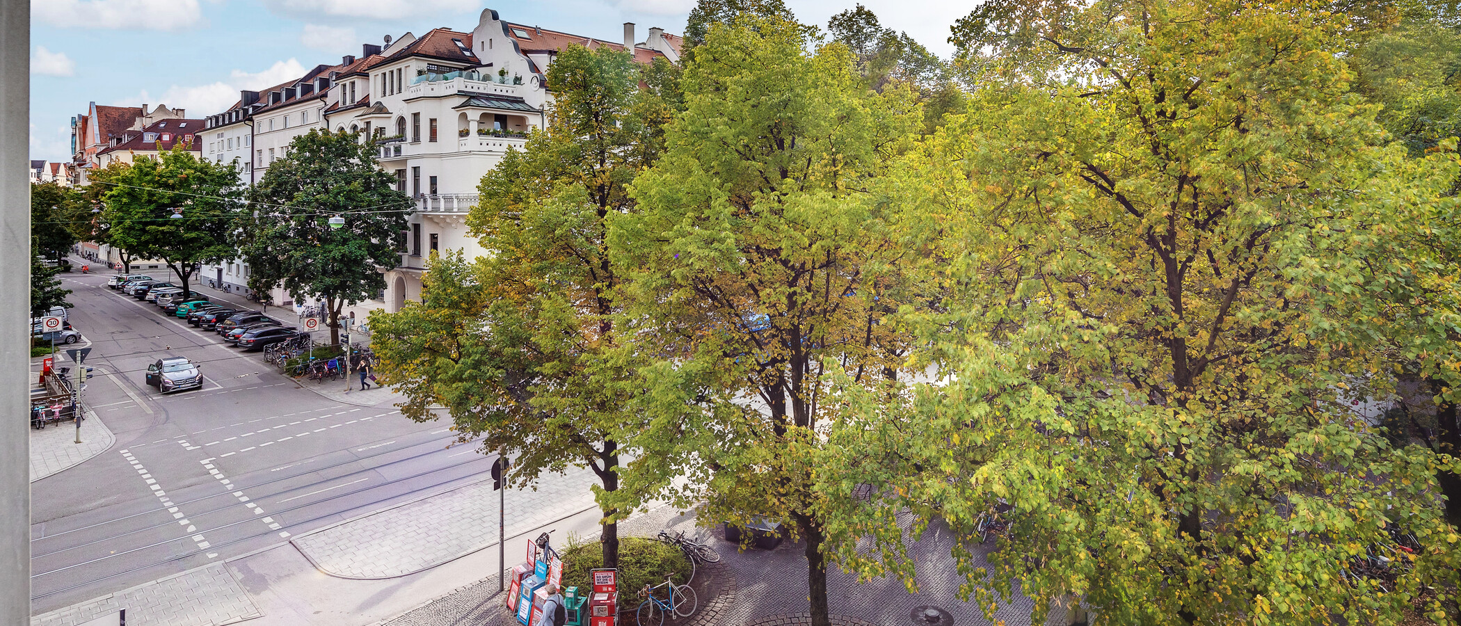 квартира München Schwabing-West (rund um den Hohenzollernplatz) 03 вид из окна 8850
