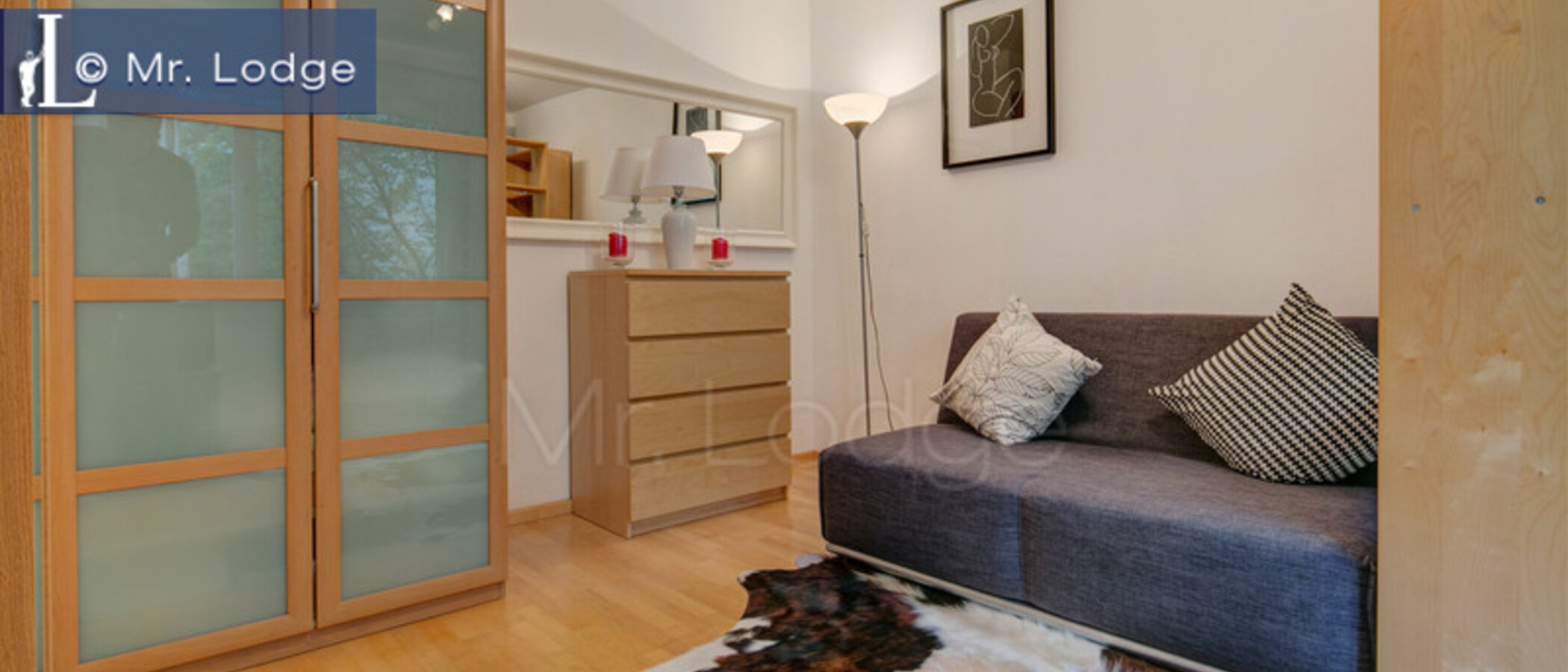 квартира München Schwabing-Nord (zw. Leopoldstraße & Englischen Garten) 04 гостиная 8870
