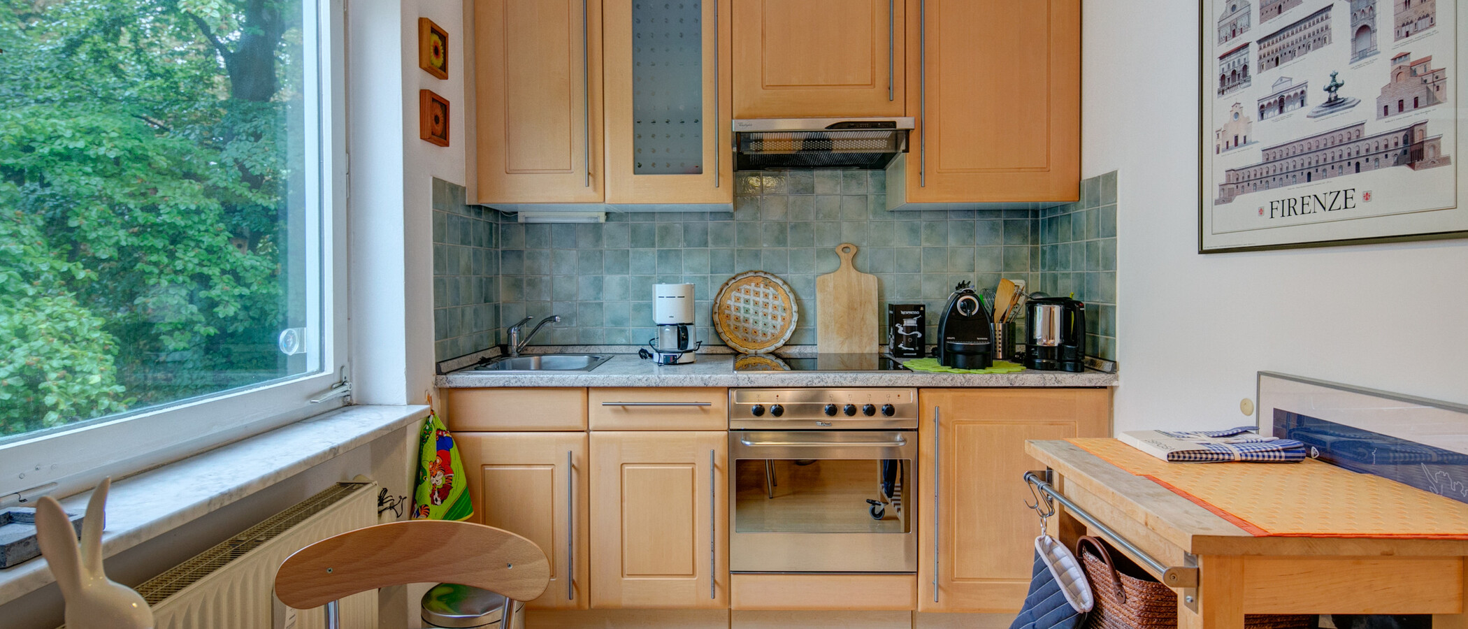 квартира München Schwabing-Nord (zw. Leopoldstraße & Englischen Garten) 01 кухня 8870