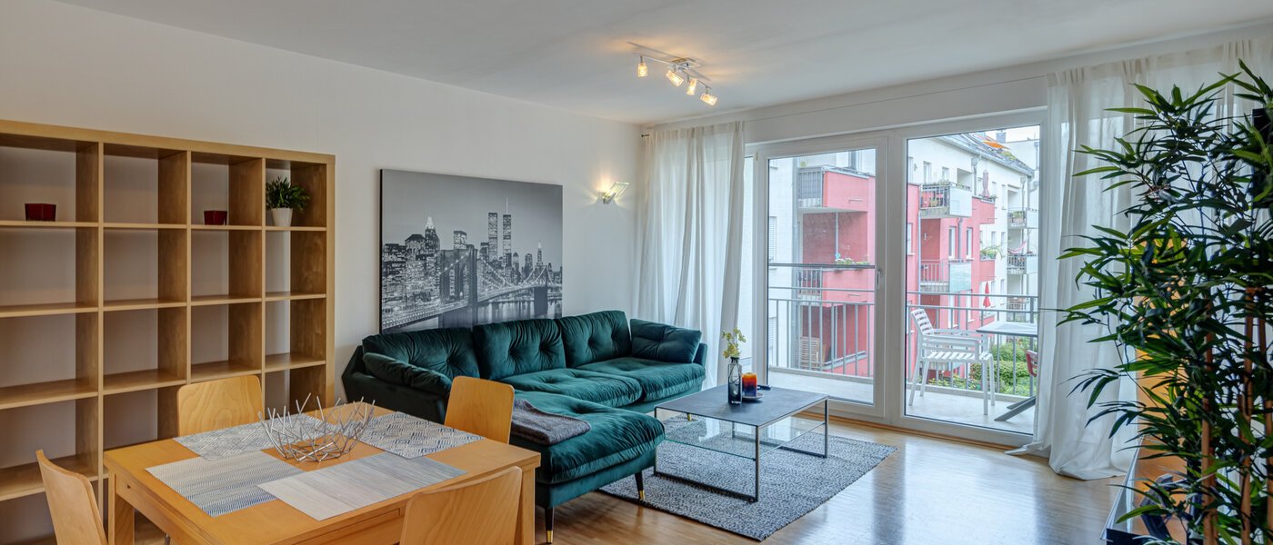 квартира München Obergiesing 01 гостиная 8891