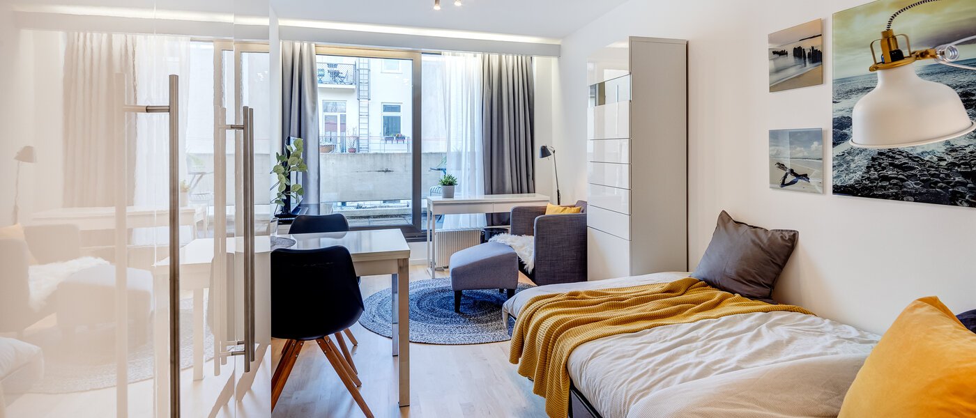 квартира München Maxvorstadt - Universitätsviertel 01 жилое пространство 8924