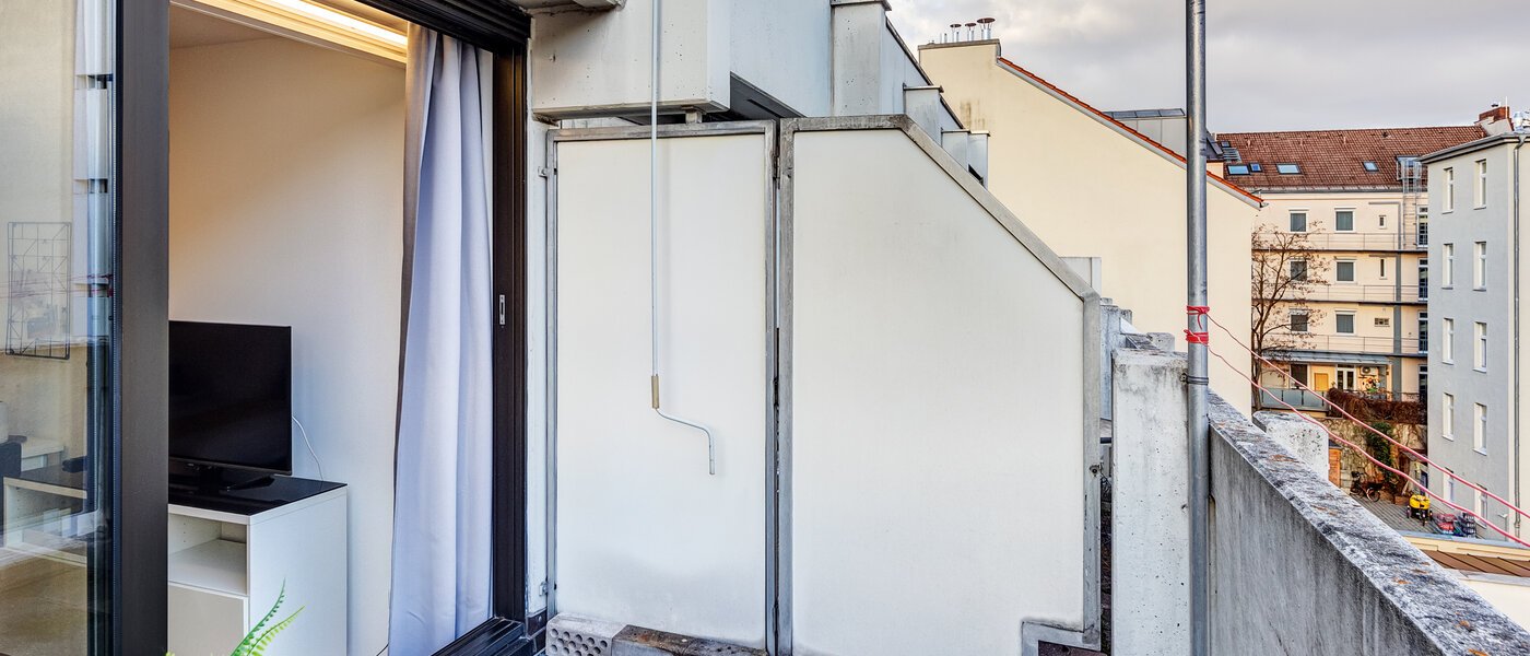 квартира München Maxvorstadt - Universitätsviertel 03 терраса с крышей 8924