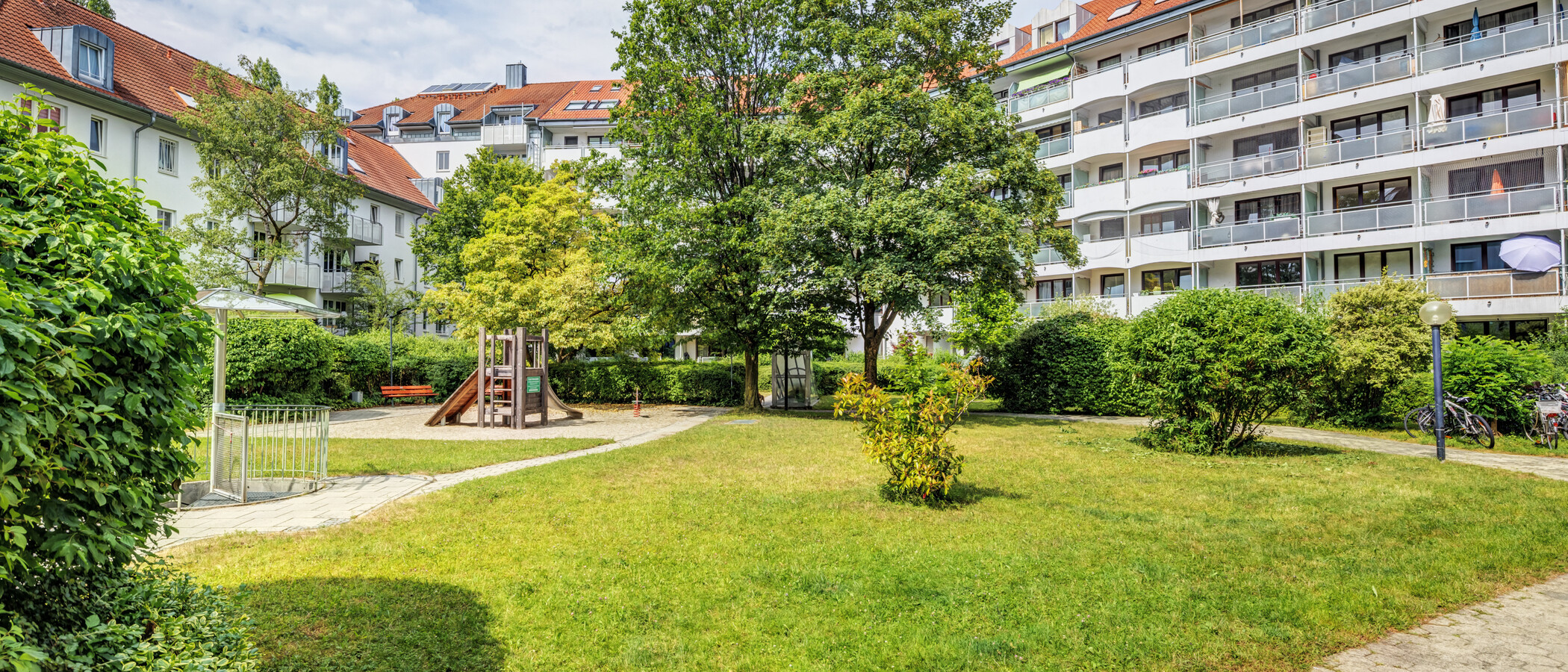 квартира München Giesing 01 внутренний двор  8998