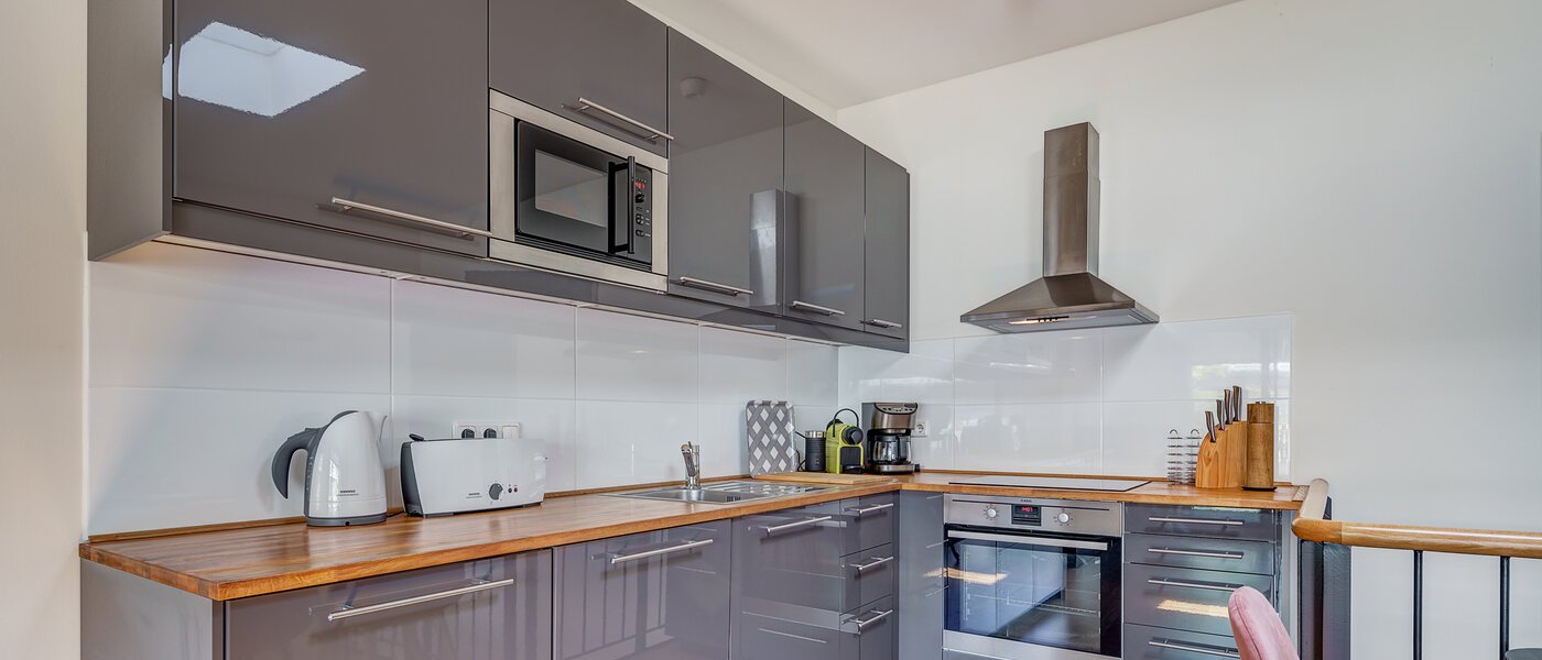 мансардная квартира München Altstadt 01 кухня 9009