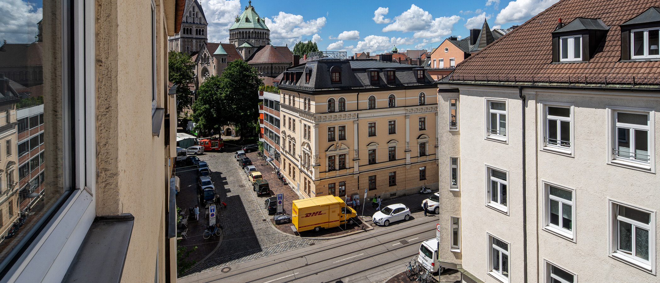 квартира München Lehel 01 вид из окна 9018