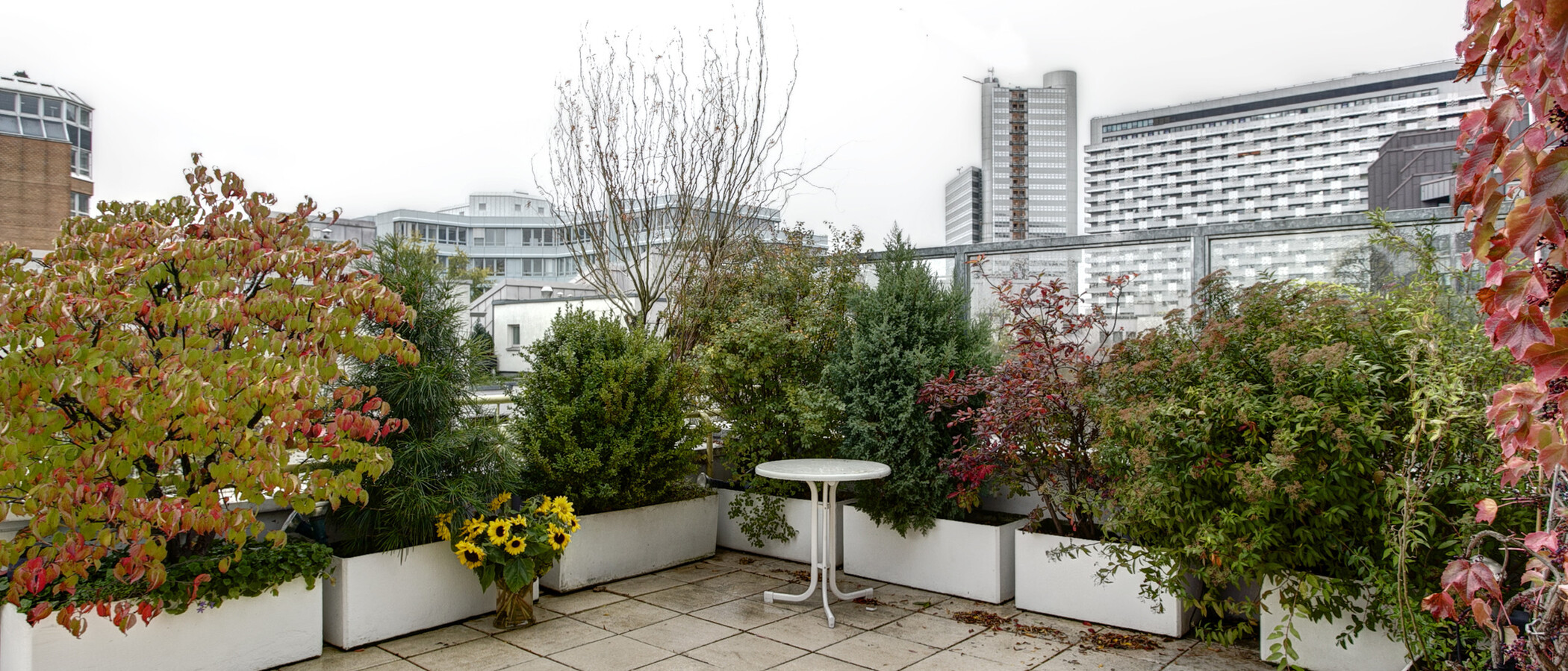 мансардная квартира München Arabellapark 03 терраса 9024