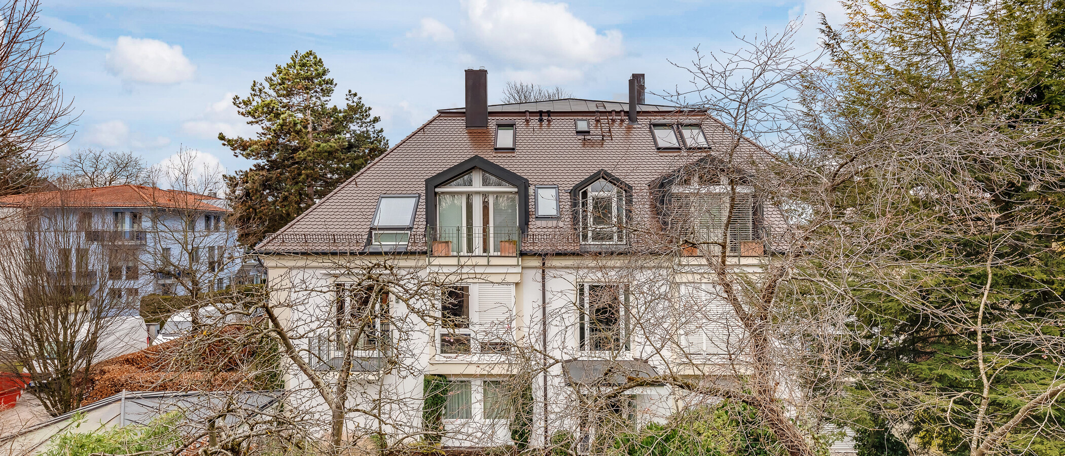 квартира München Nymphenburg-Gern 01 вид из окна 9046