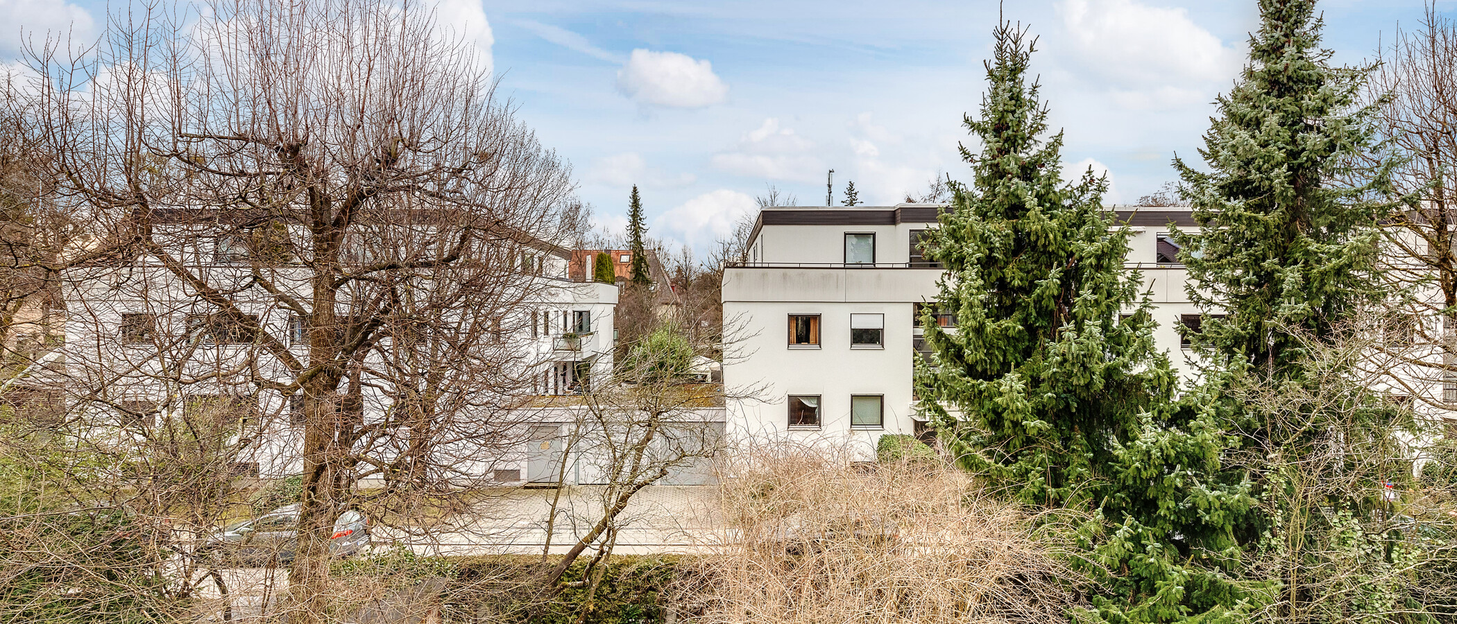 квартира München Nymphenburg-Gern 02 вид из окна 9046