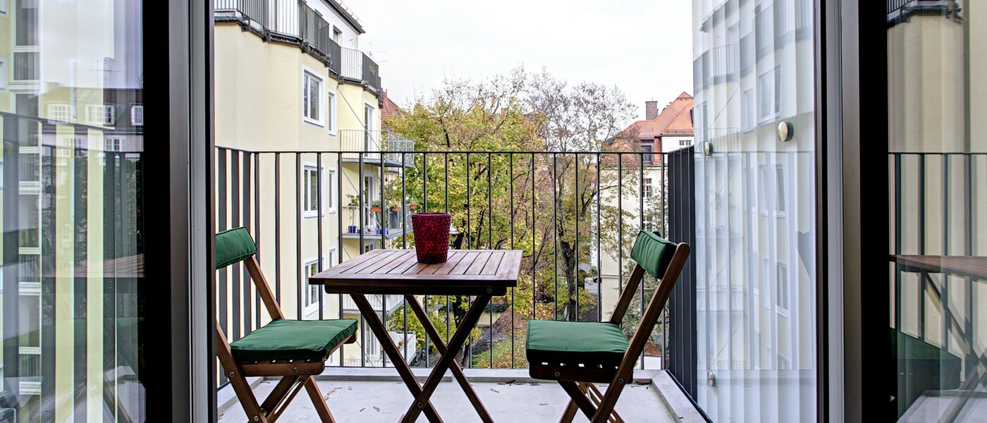 квартира München Neuhausen 03 балкон 9058