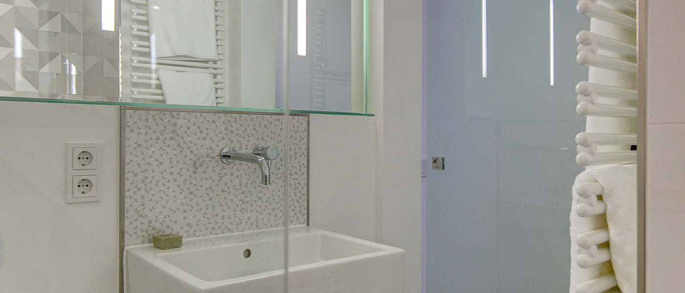 квартира München Schwabing-Nord (zw. Leopoldstraße & Englischen Garten) 03 ванная комната 9075