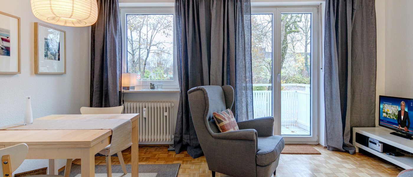 квартира München Harlaching 03 гостиная 9099