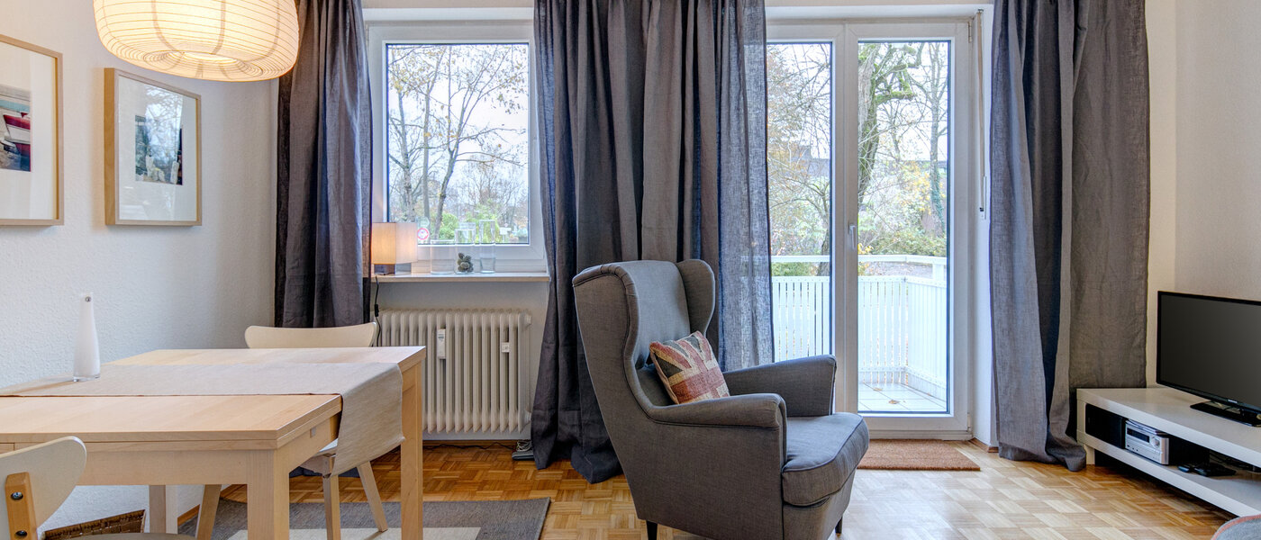 квартира München Harlaching 03 гостиная 9099