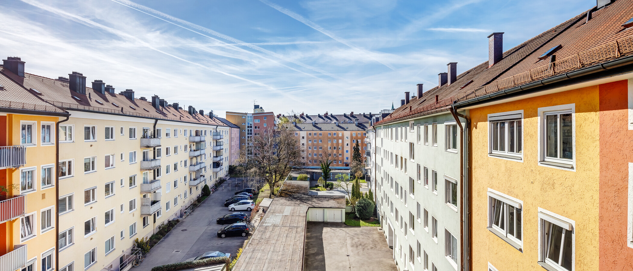квартира München Sendling-Westpark 01 вид из окна 9100
