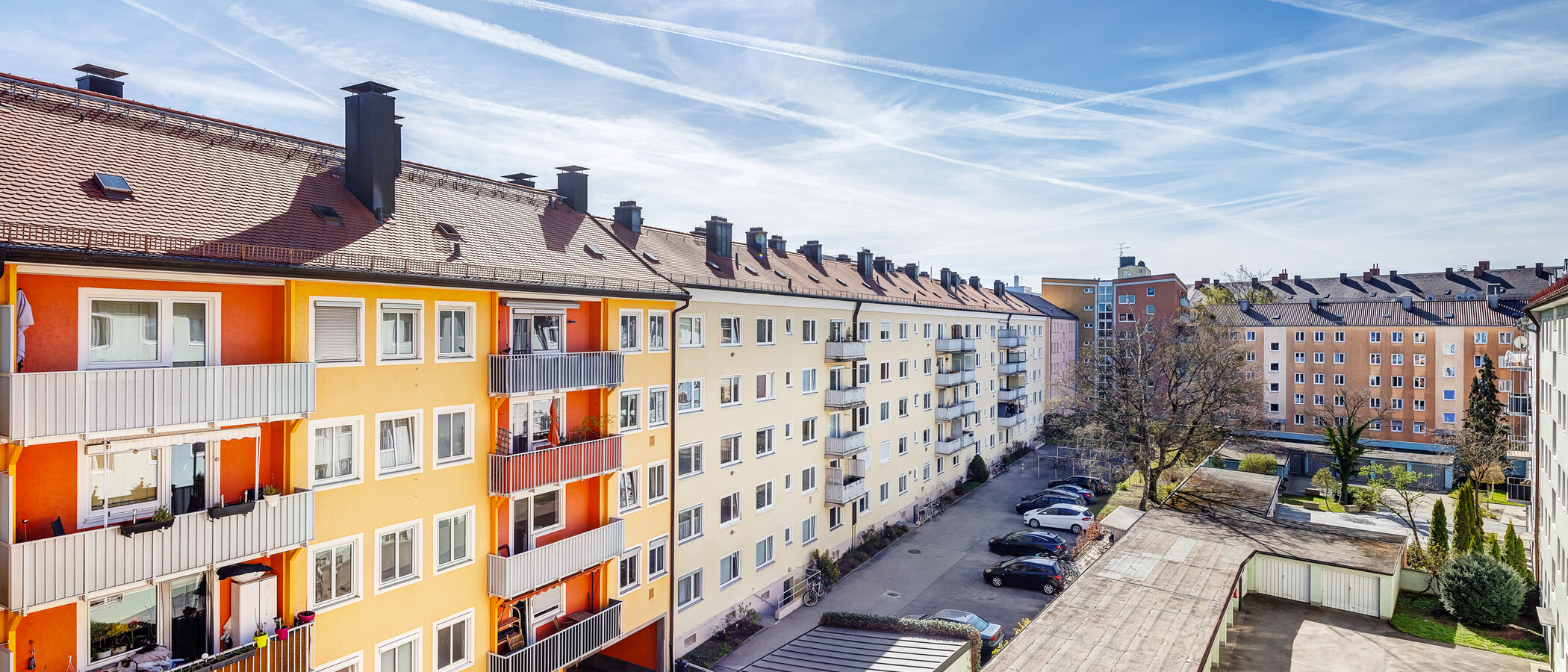 квартира München Sendling-Westpark 02 вид из окна 9100