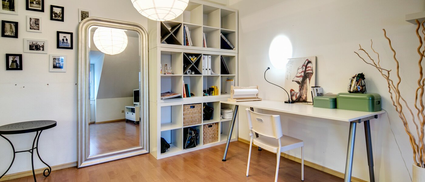 мансардная квартира München Obergiesing 04 гостиная 9124