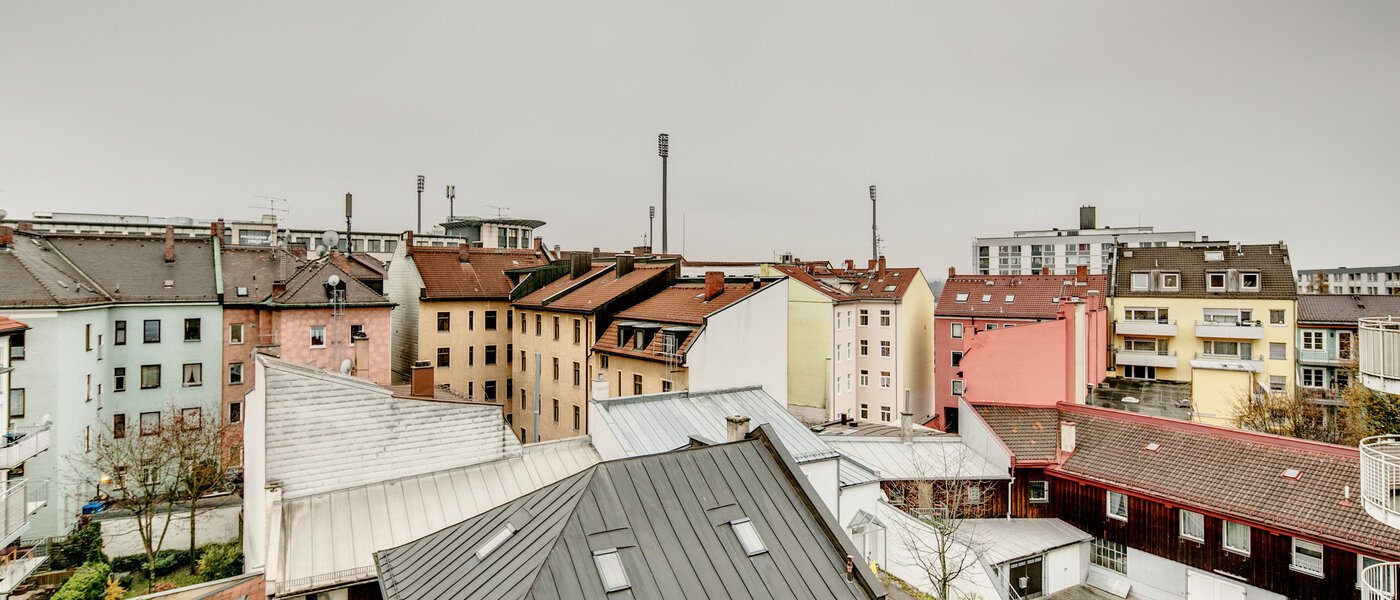 мансардная квартира München Obergiesing 01 вид из окна 9124