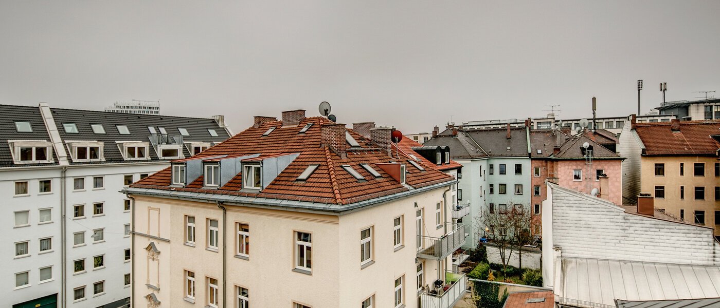 мансардная квартира München Obergiesing 02 вид из окна 9124
