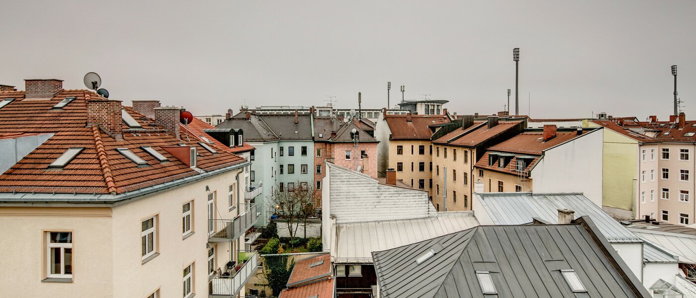 мансардная квартира München Obergiesing 03 вид из окна 9124