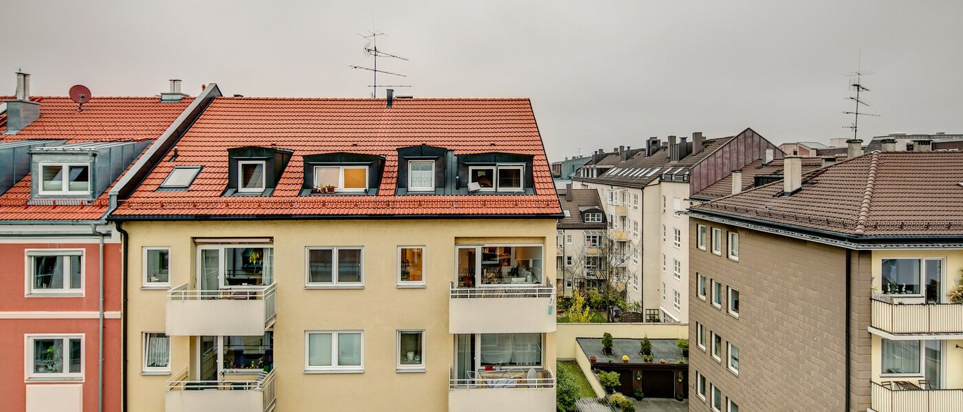 мансардная квартира München Obergiesing 04 вид из окна 9124