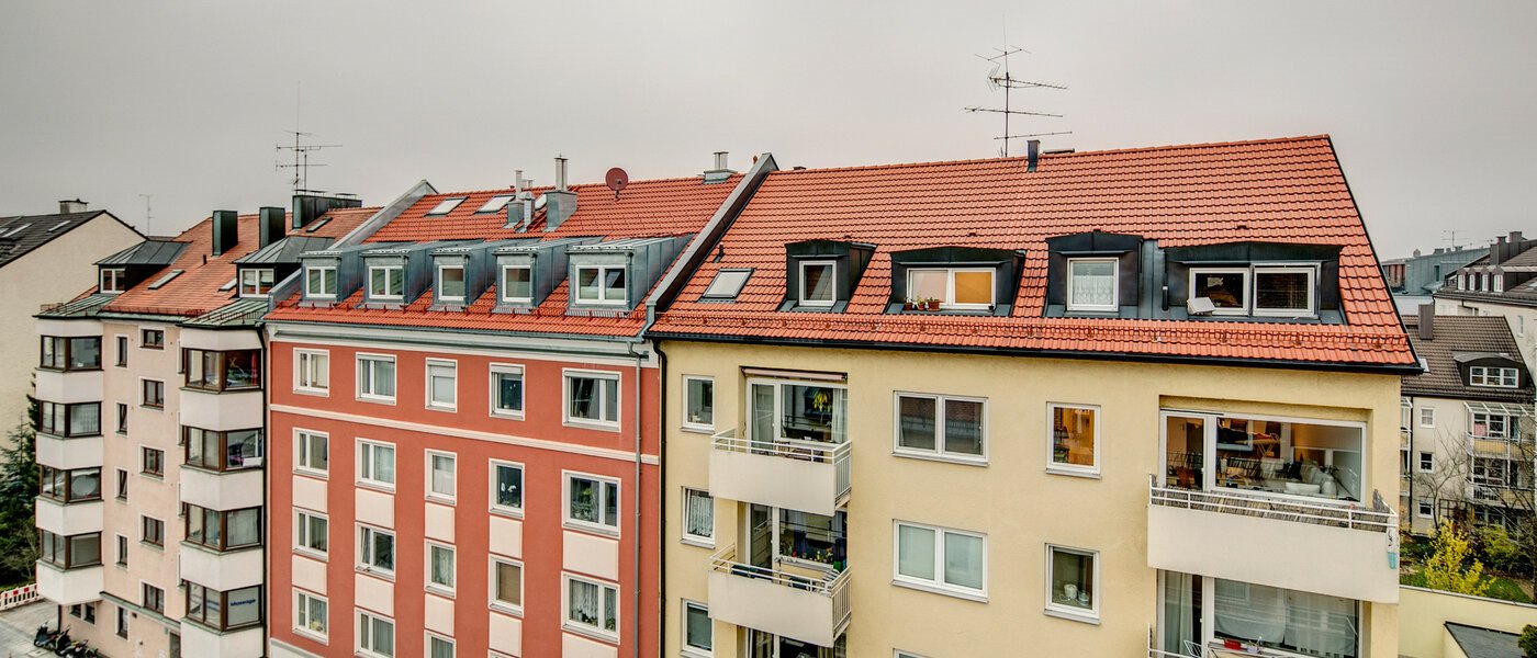 мансардная квартира München Obergiesing 06 вид из окна 9124