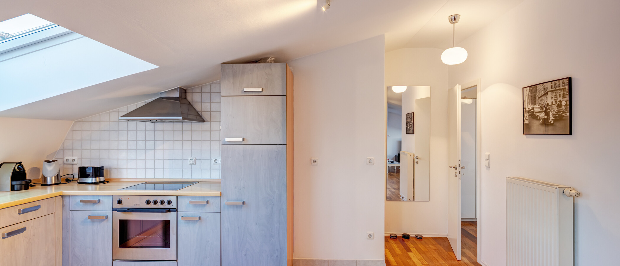 мансардная квартира München Gärtnerplatzviertel 02 кухня 9135
