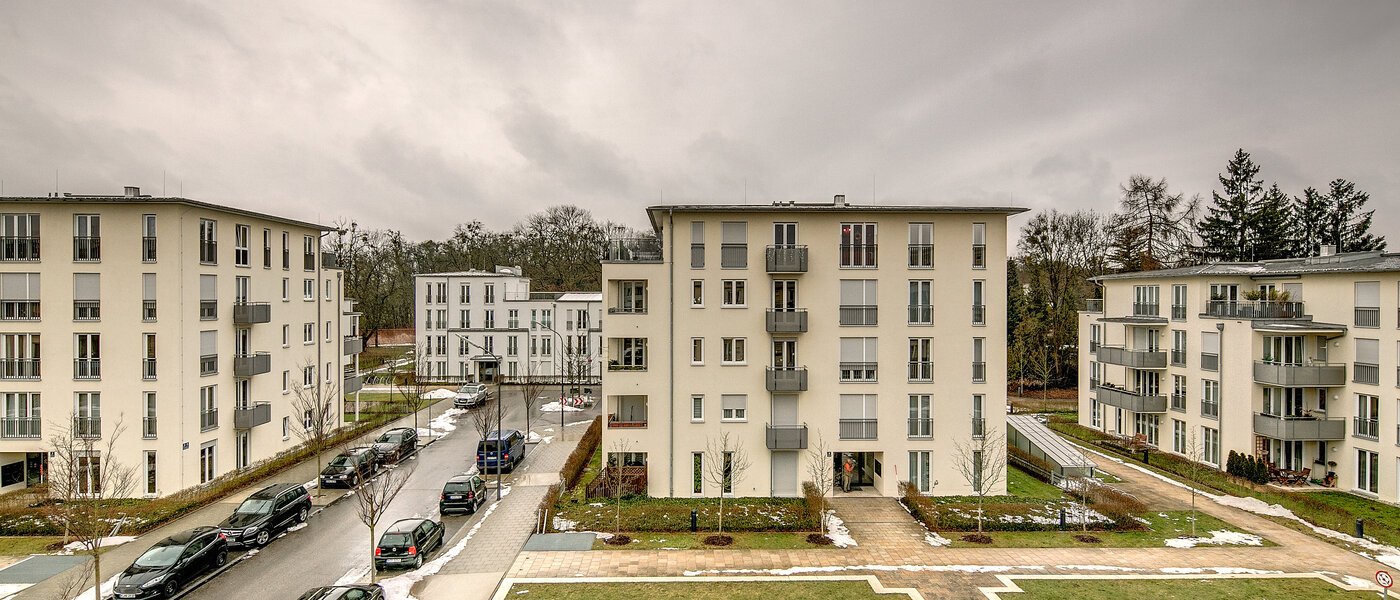 мансардная квартира München Nymphenburg 01 вид из окна 9208