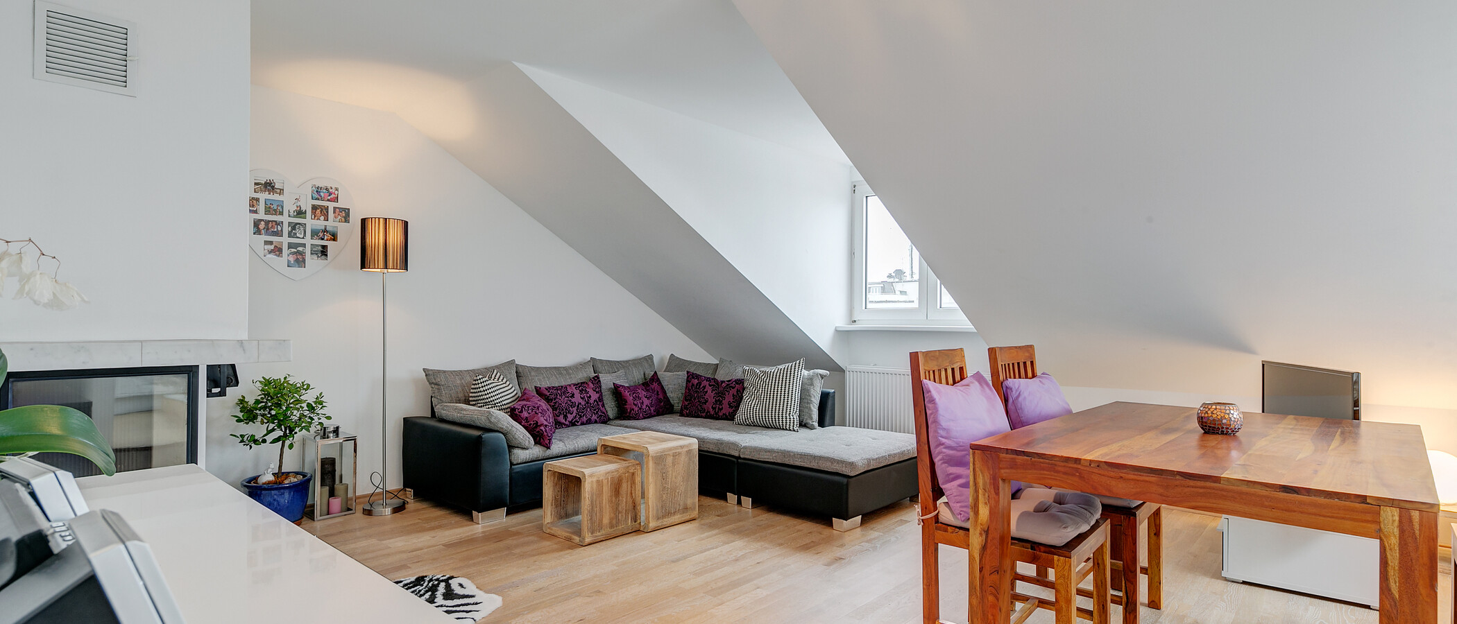 мансардная квартира München Sendling-Westpark 01 гостиная 9220