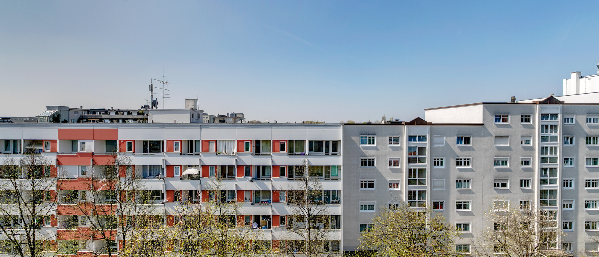 мансардная квартира München Sendling-Westpark 04 вид из окна 9220