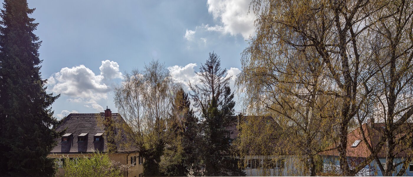 мансардная квартира München Bogenhausen 01 вид из окна 9274