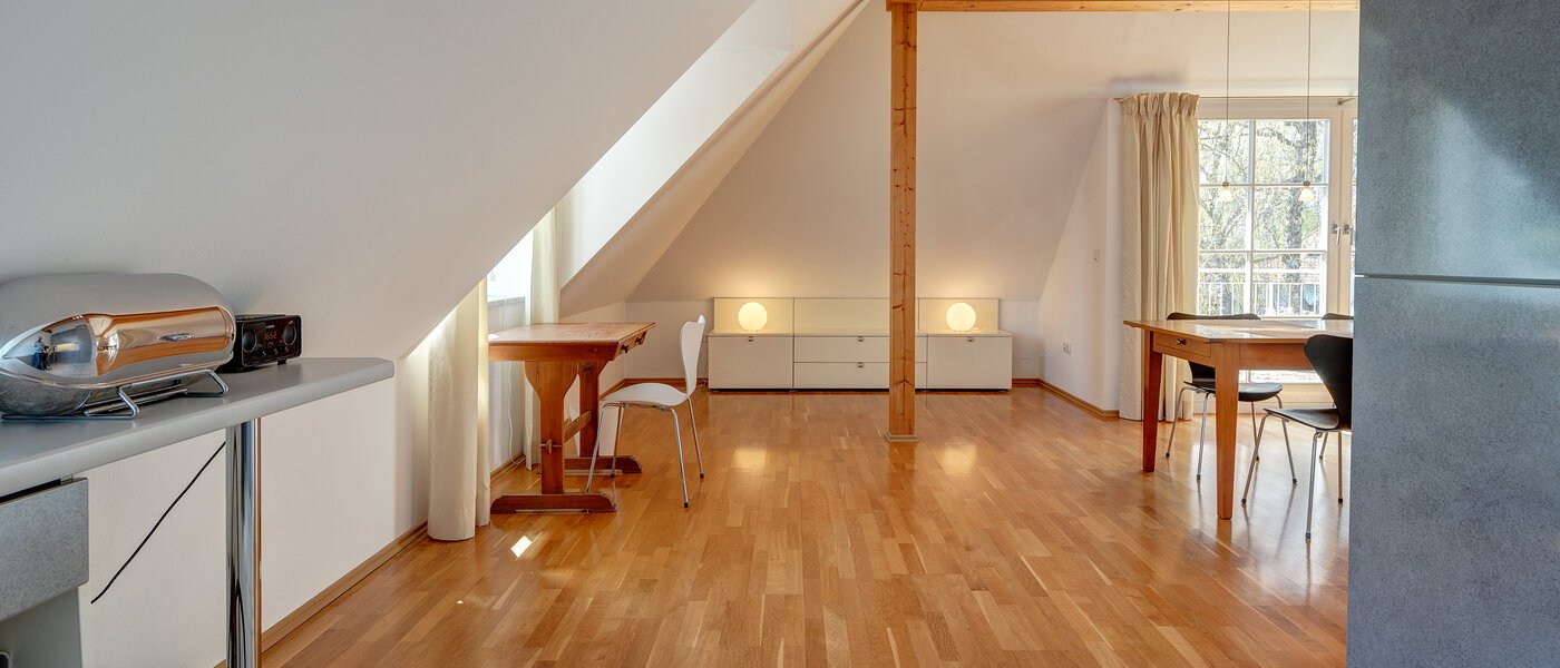 мансардная квартира München Bogenhausen 06 гостиная 9274