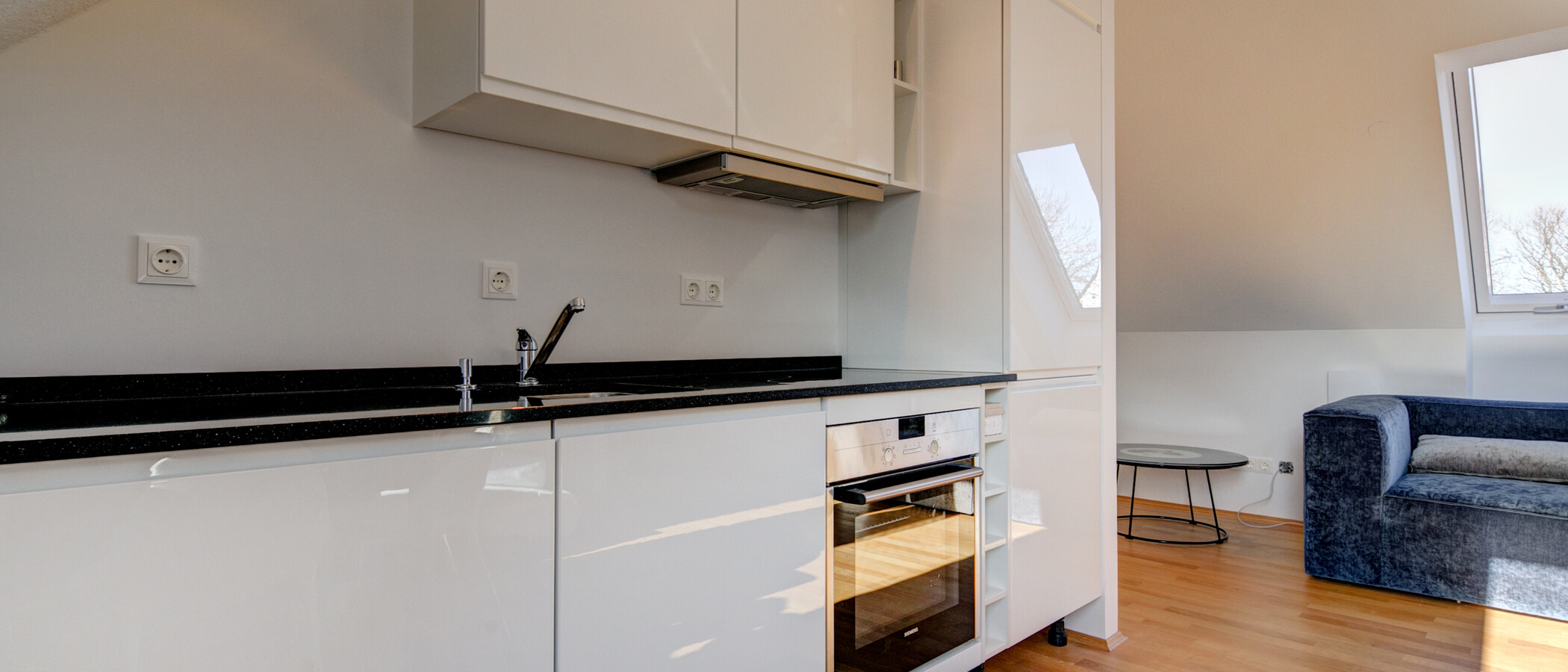 мансардная квартира München Obermenzing 02 кухня 9287