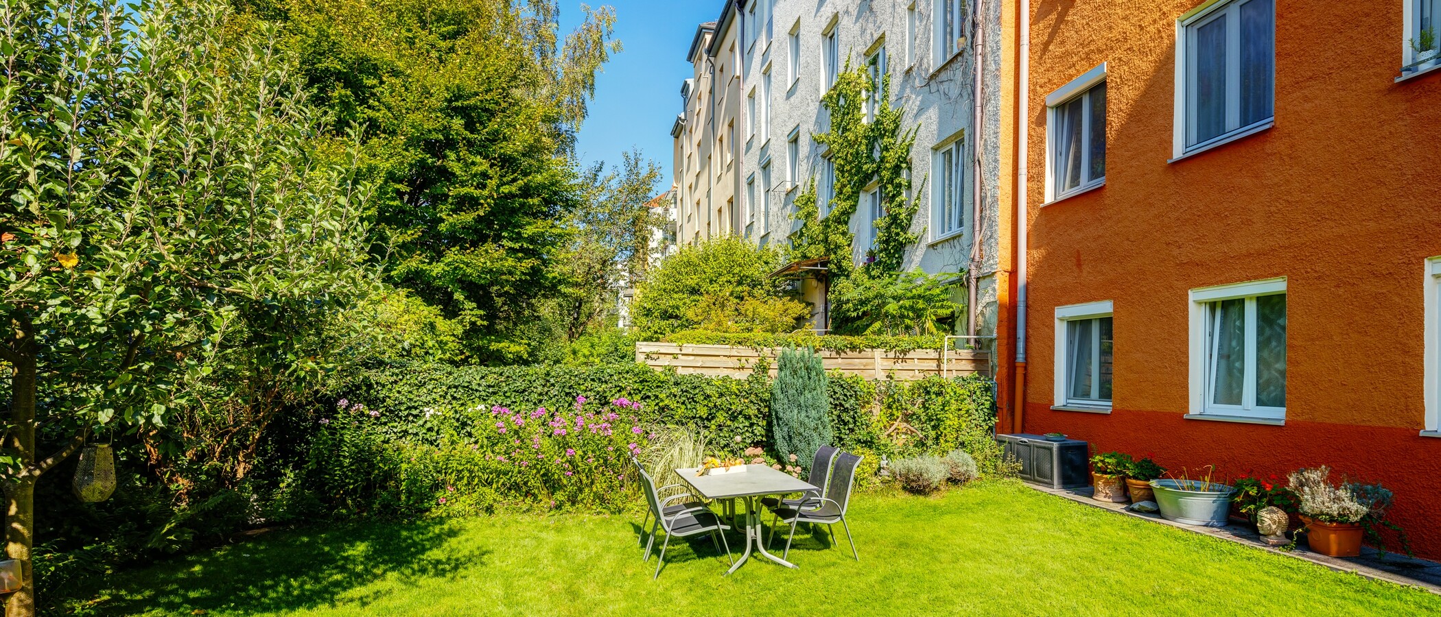 квартира München Thalkirchen 01 общий сад для жильцов дома 9295