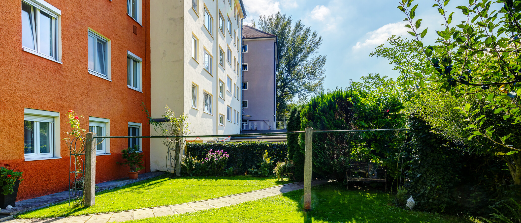 квартира München Thalkirchen 02 общий сад для жильцов дома 9295