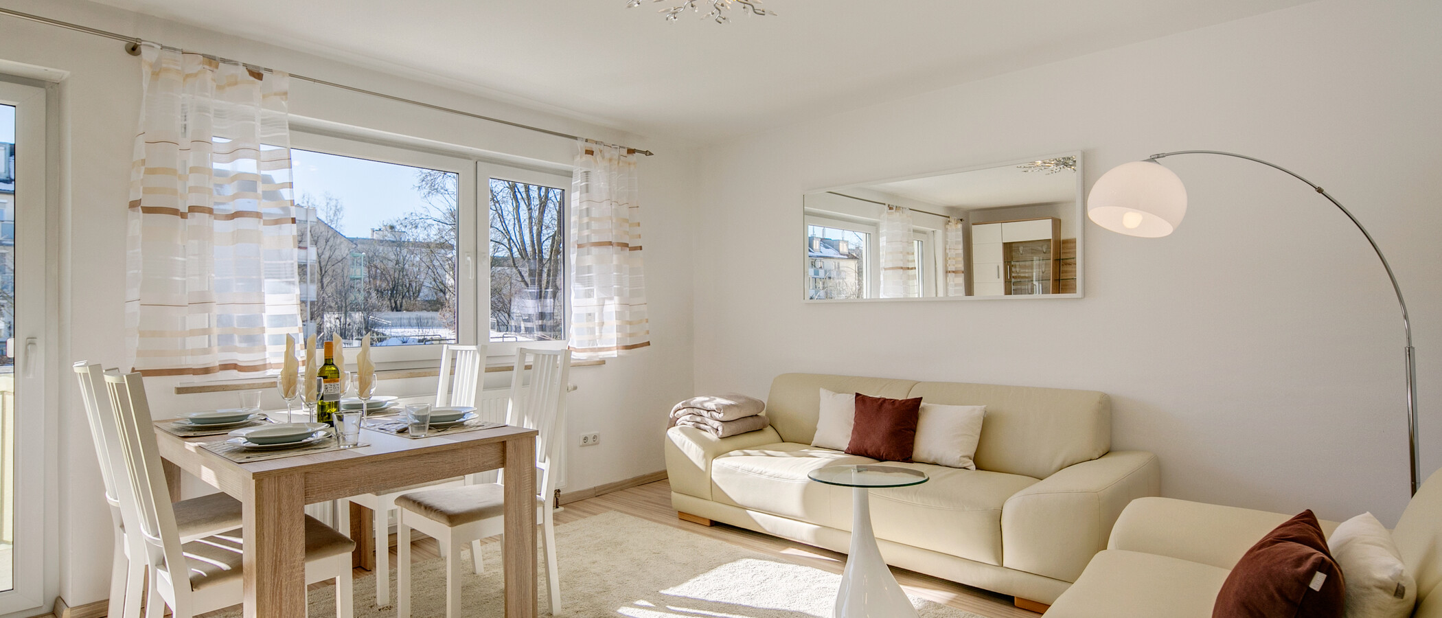 квартира München Untermenzing 01 гостиная 9300