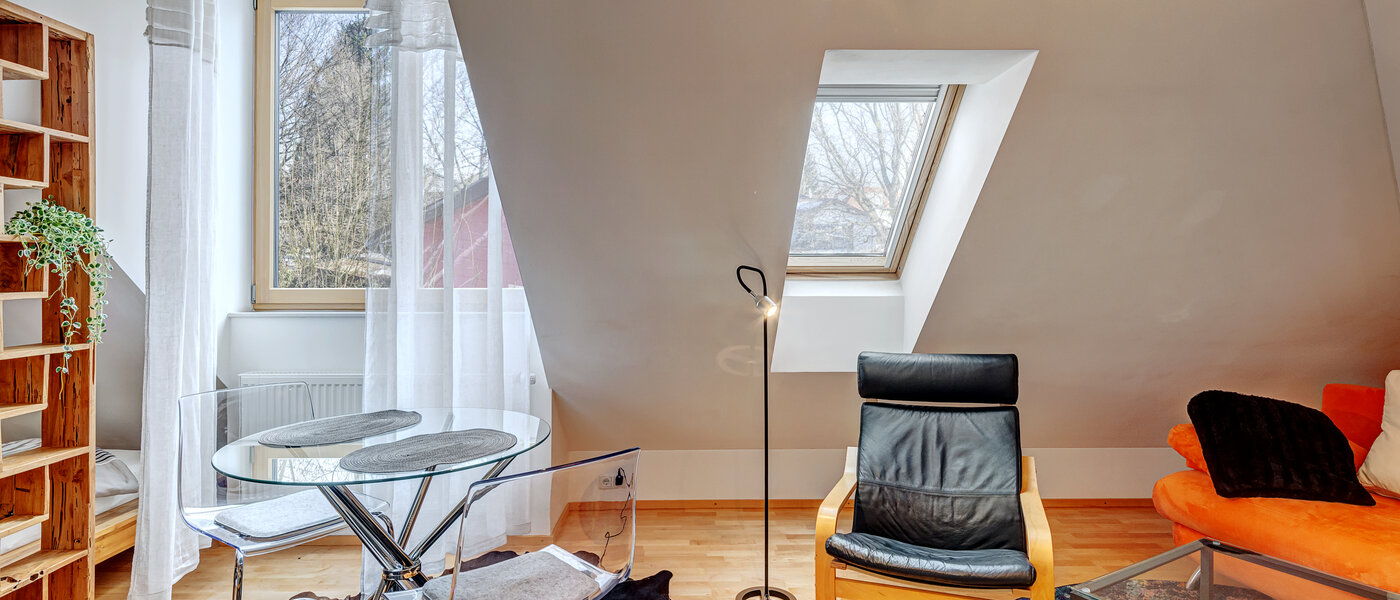 мансардная квартира München Trudering 03 жилое пространство 9309