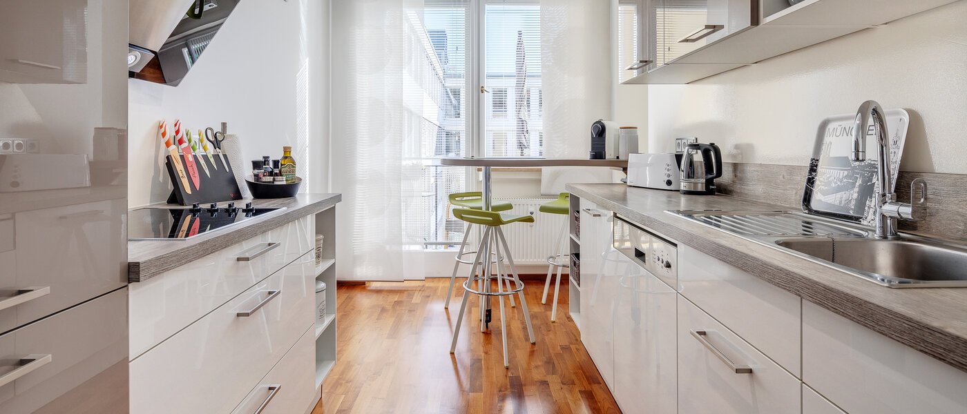 квартира München Lehel 01 кухня 9317