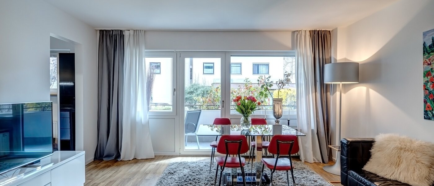 квартира München Moosach 01 жилое пространство 9358