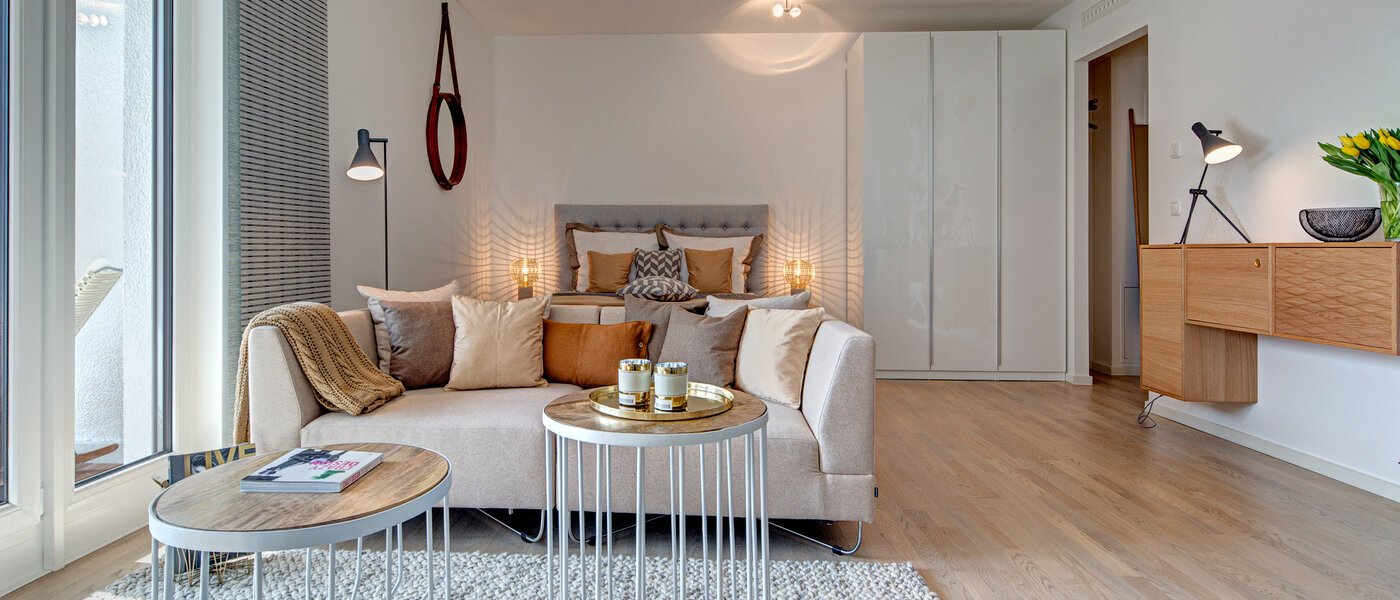 квартира München Schwanthalerhöhe 01 гостиная 9378