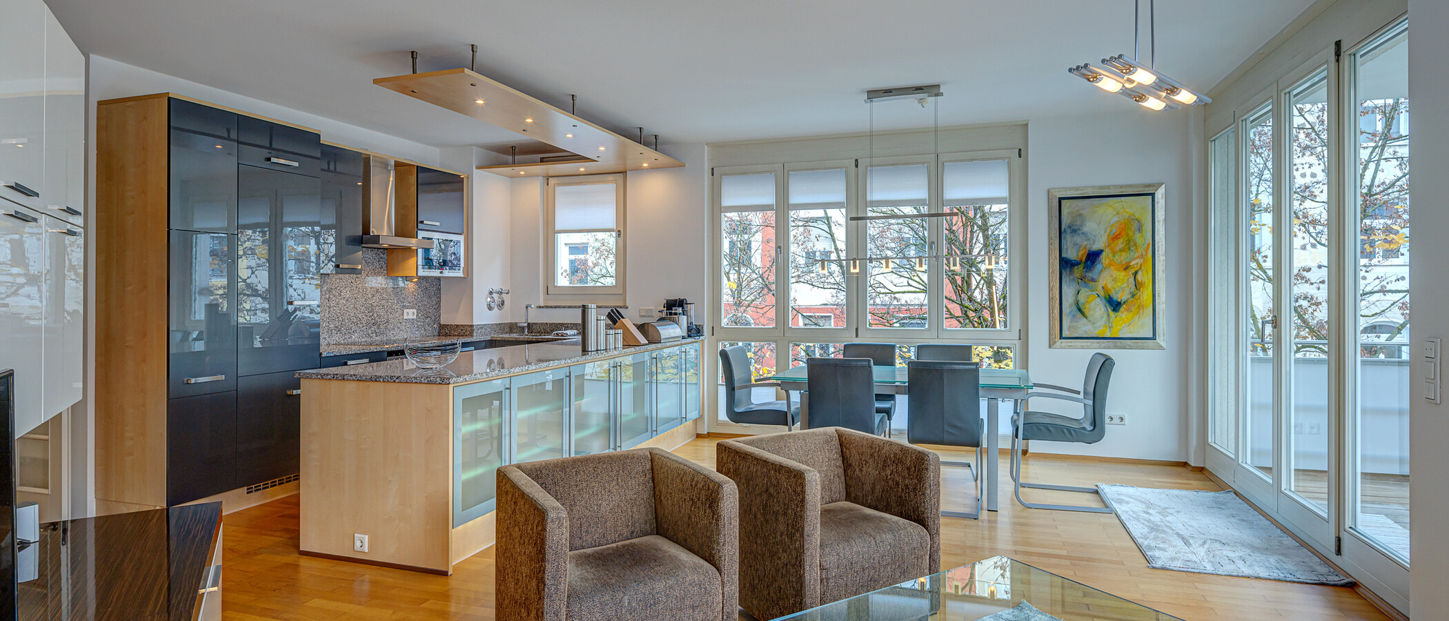 квартира München Haidhausen 01 жилое пространство 9391