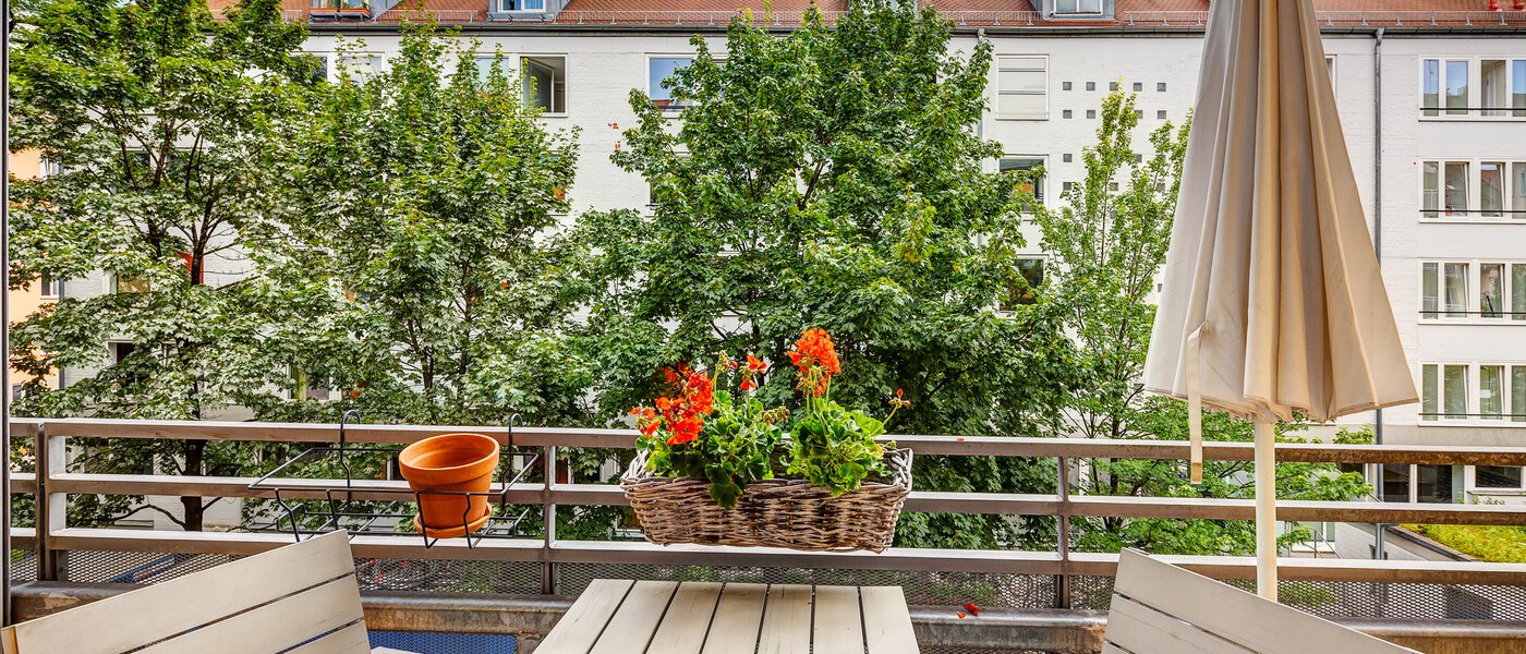 квартира München Maxvorstadt - Museumsviertel 01 балкон 9424