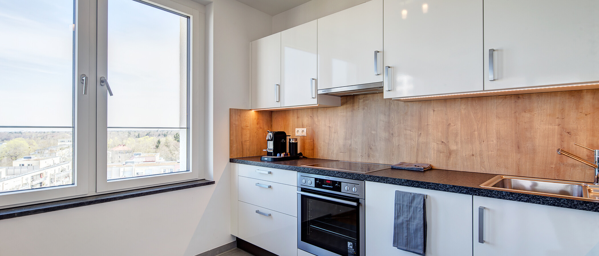 квартира München Obersendling 01 кухня 9445