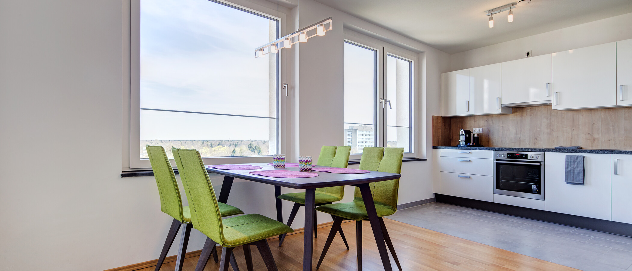 квартира München Obersendling 04 кухня 9445