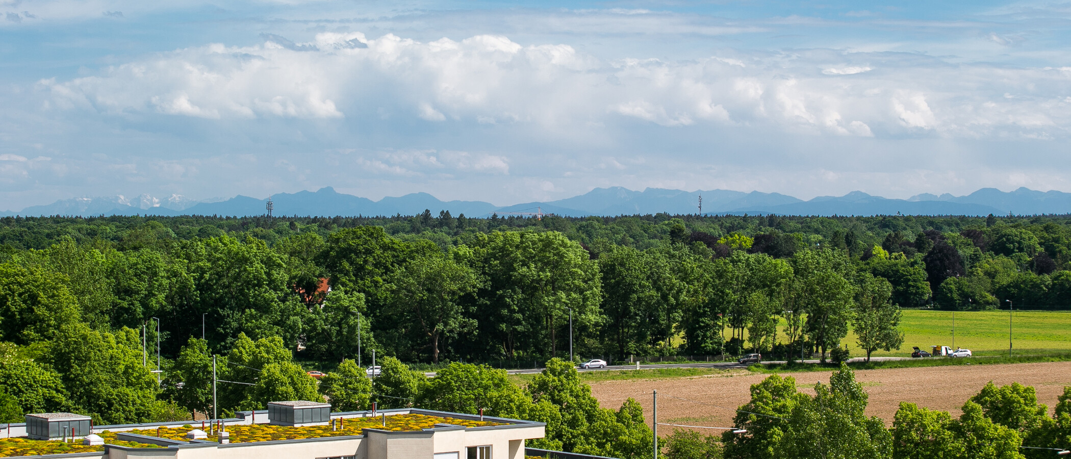 квартира München Obersendling 02 вид из окна 9445