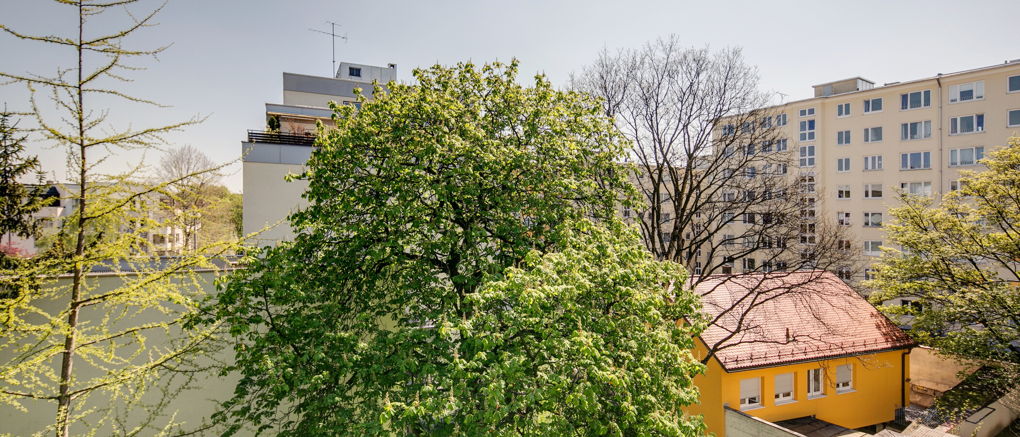 квартира München Schwabing (rechts der Leopoldstraße) 03 вид из окна 9457