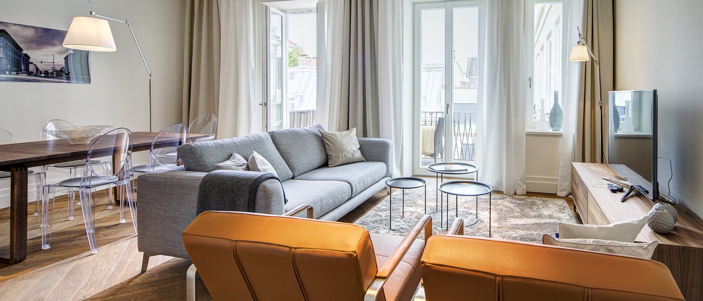 квартира München Maxvorstadt - Rund um den Josephplatz 01 гостиная 9480