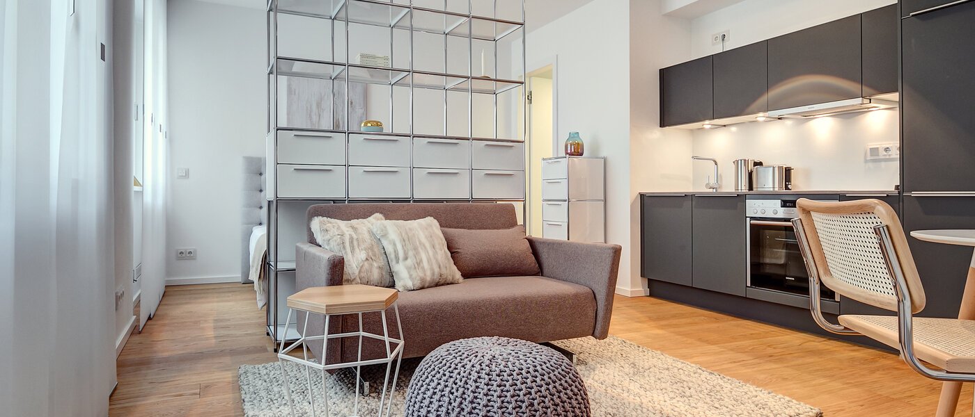 квартира München Schwabing (rechts der Leopoldstraße) 03 гостиная 9520