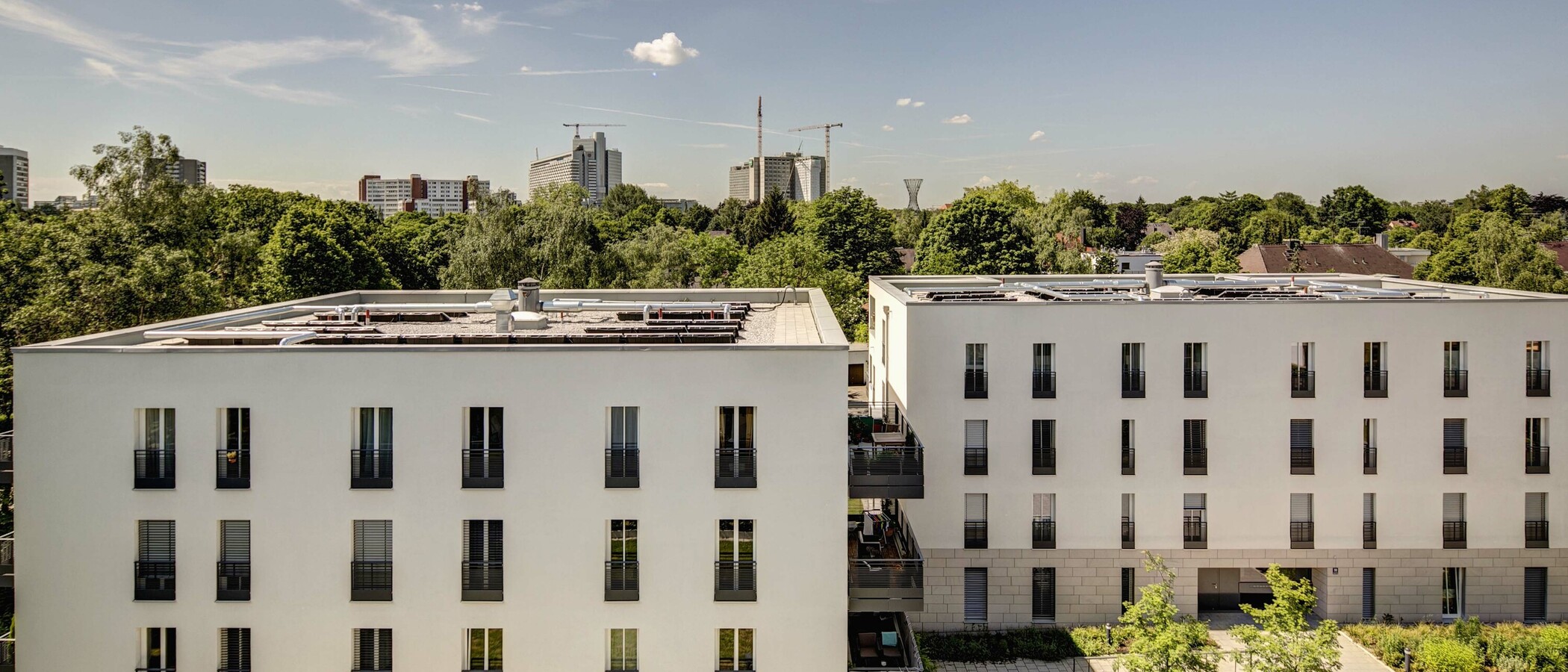 квартира München Bogenhausen 02 вид из окна 9524
